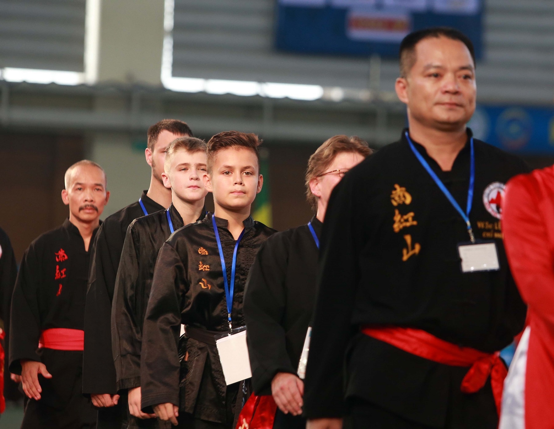 Trong thành phần đoàn Đức có những võ sinh rất trẻ.