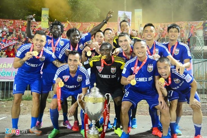 Sau khi trở thành CLB đầu tiên vô địch V.League lần thứ 3 ở mùa giải trước, Bình Dương tiếp tục xác lập thêm kỷ lục mới ở sân chơi trong nước. Ảnh: Nguyễn Đăng