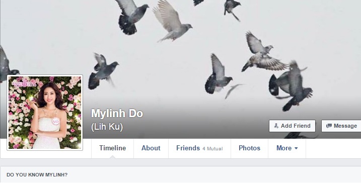 Hoa hau My Linh mo lai facebook nhung tat che do theo doi hinh anh