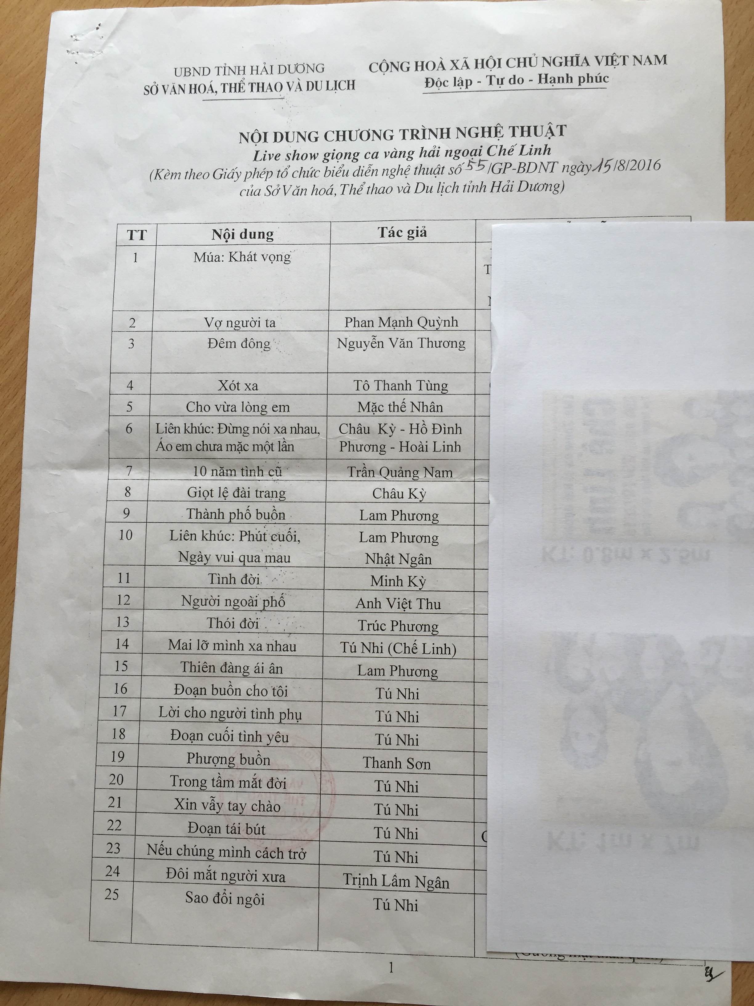 Che Linh xin loi anh 2