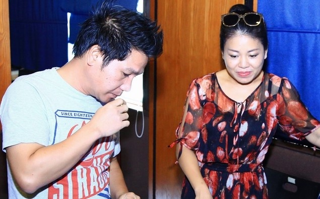 Trong Tan sot xuat huyet van tap nhac cung Anh Tho hinh anh