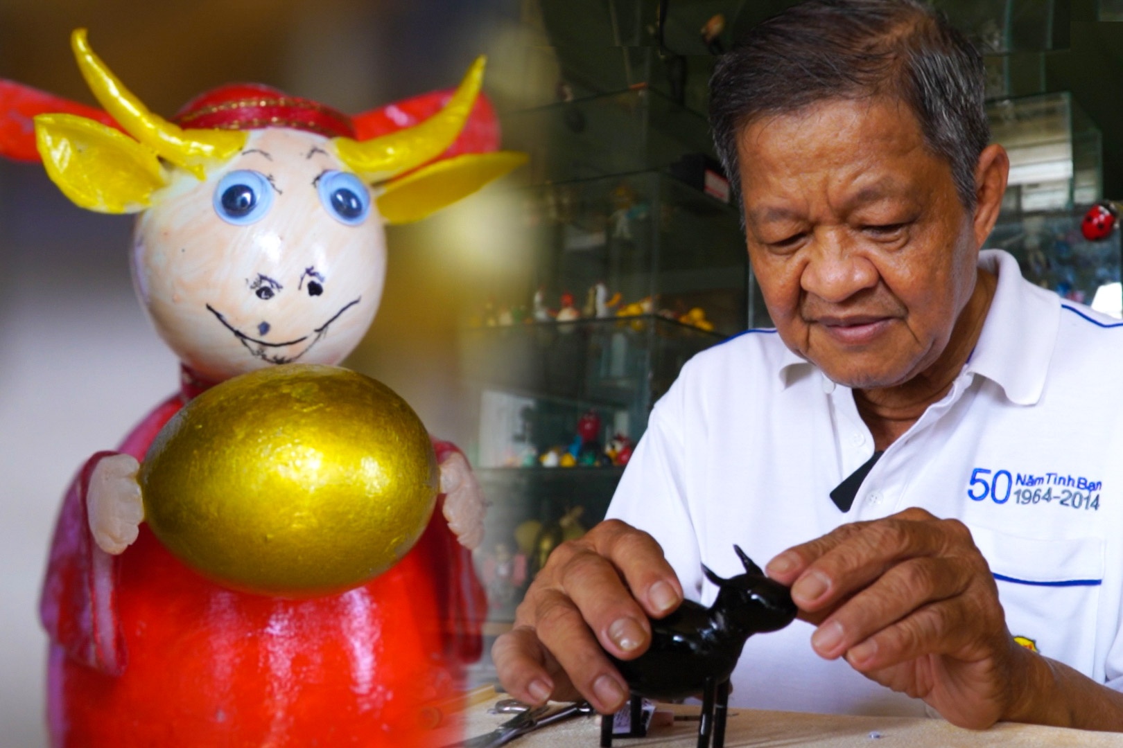 Nguoi dan ong o TP.HCM bien vo trung thanh trau vang hinh anh