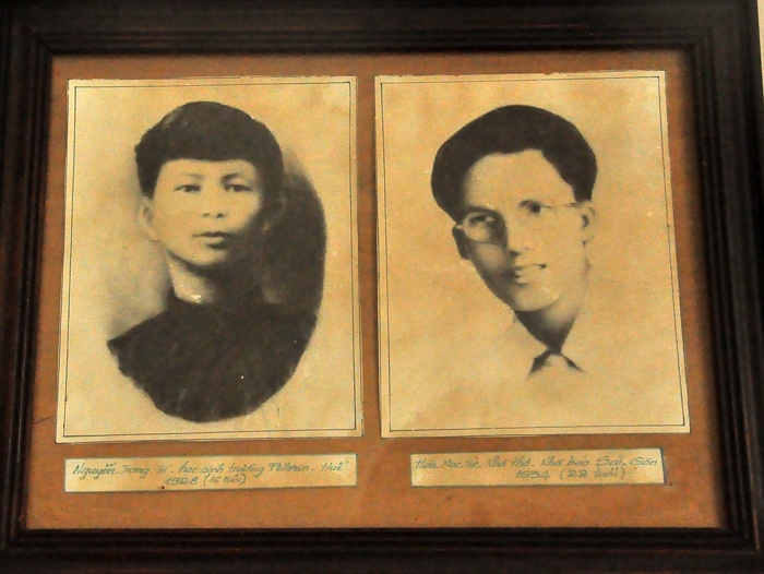 Hình ảnh chàng trai Trần Trọng Trí khi còn trẻ và sau này là thi sĩ Hàn Mặc Tử nổi danh.