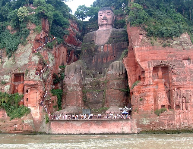 Đại tượng Phật Leshan Giant Buddha, Trung Quốc.