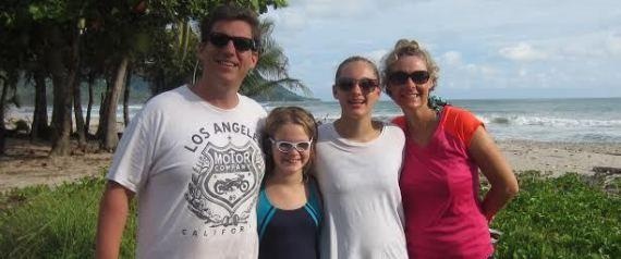 Nancy và gia đình đã tận hưởng chuyến du lịch ở Costa Rica.