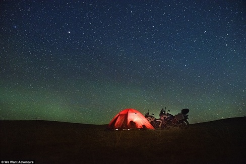 Đêm đầy sao tại Mông Cổ.