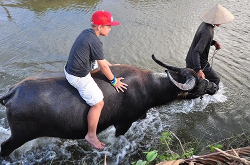 Du khach quoc te hao hung cuoi trau o Hoi An hinh anh