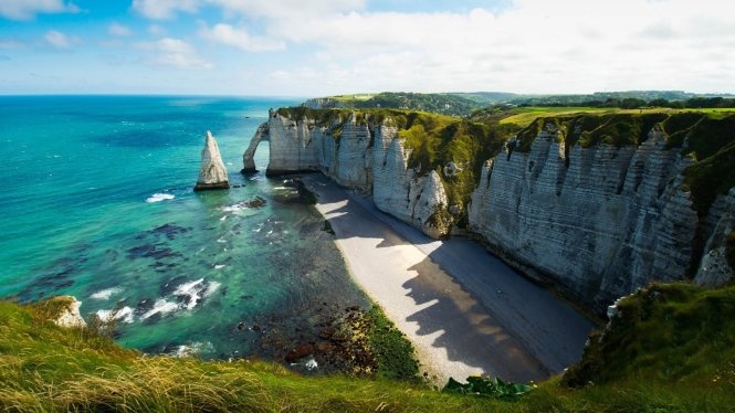 Vách đá Etretat ở Pháp - Ảnh: wordpress