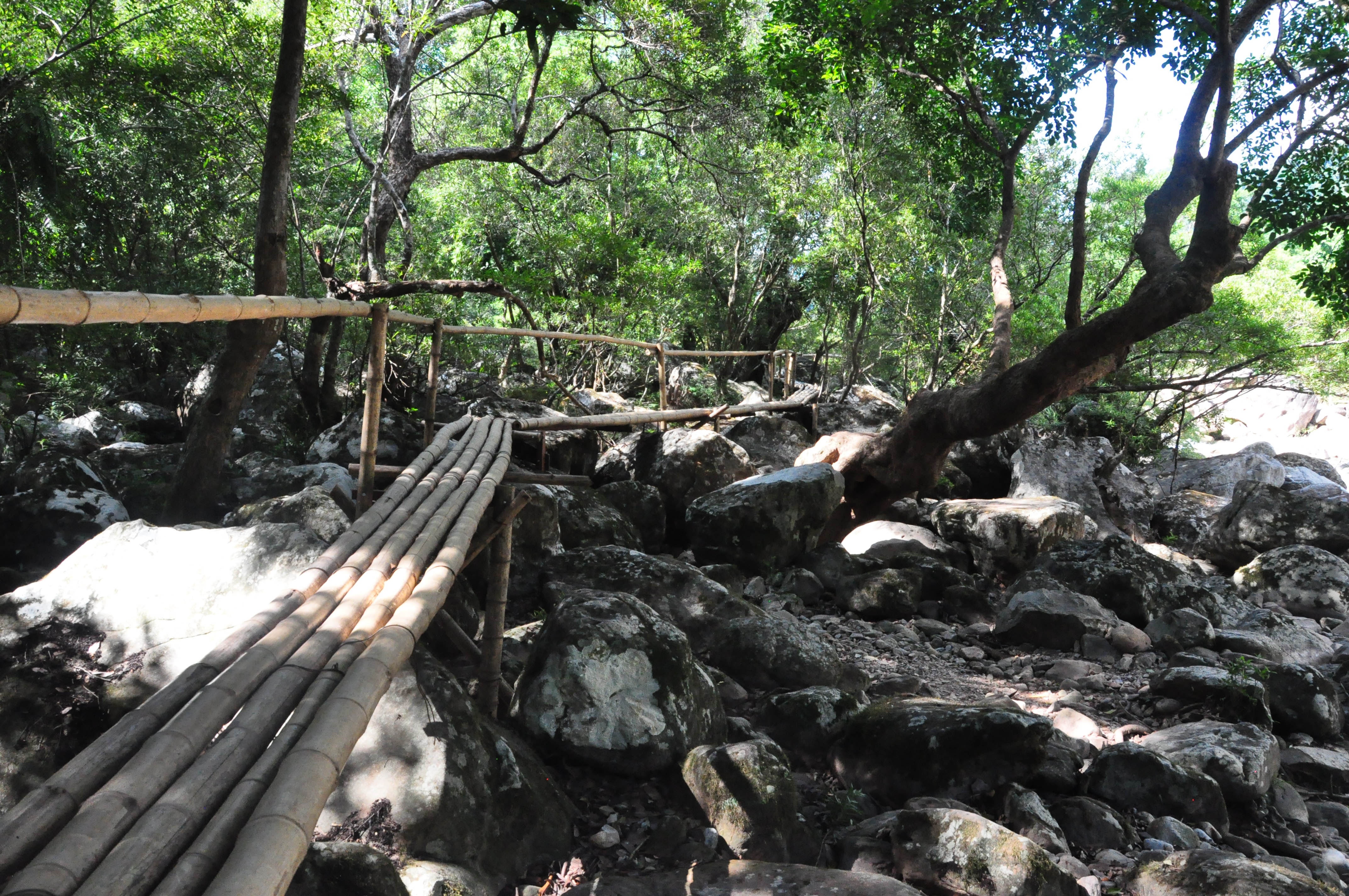 Đường vào suối nước Mooc.