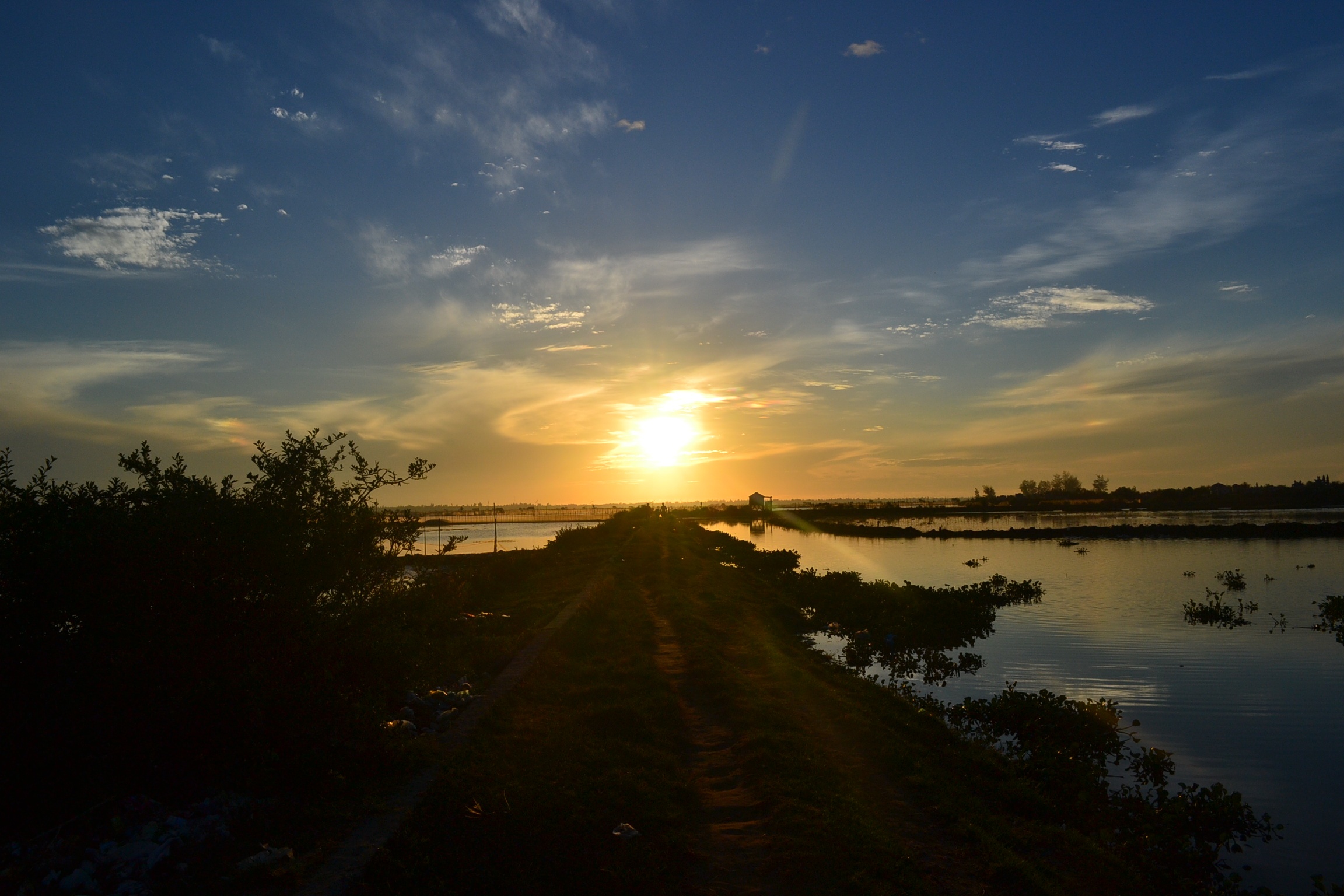 Con đường ngập nắng, có một Huế khác lạ so với những lần tôi qua.