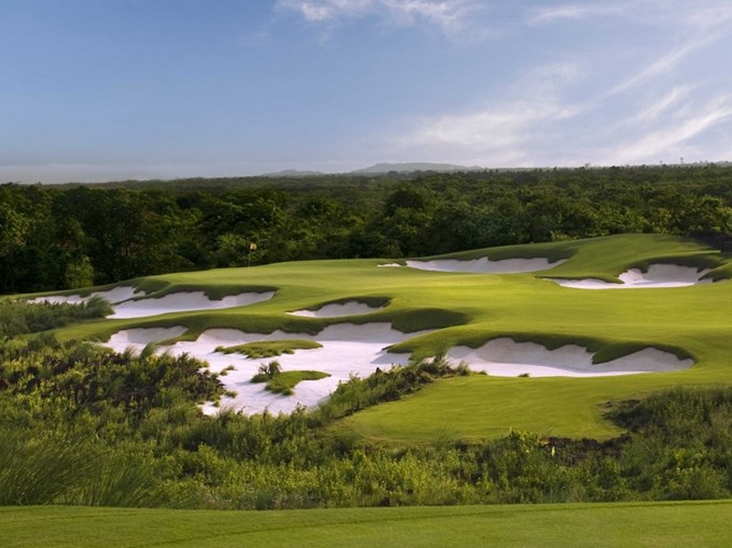 Khu spa sang trọng tại khu nghỉ dưỡng sân golf này.