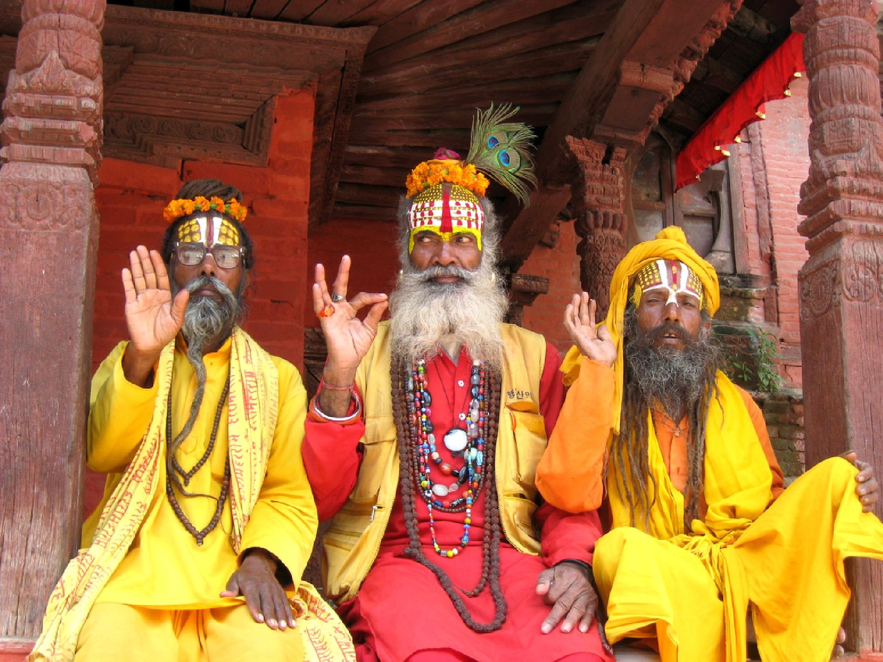Tu sĩ ở thủ đô Kathmandu.