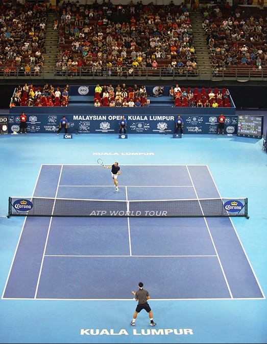 16. Giải Tennis Malaysia Mở rộng Kuala Lumpur 2015, Cúp thế giới ATP250. Giải ATP thế giới vòng quanh khu vực châu Á bắt đầu ở Đông Nam Á với giải Malaysia mở rộng, ở Kuala Lumpur. Giải đấu chào đón những tay vợt tennis hàng đầu thế giới. Giải đấu Tennis ATP World Tour 250 được chính thức khai mạc bởi Thủ tướng Malaysia, Yang Amat Berhormat Dato’ Sri Mohd Najib Tun Razak vào năm 2009. Giải này được tổ chức tại sân vận đông trong nhà Putra Stadium với sức chứa 7000 ghế ngồi. Thời gian: 26/09– 4/10/2015 tại sân vận động Putra, Kuala Lumpur.