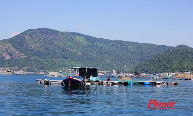 Một bãi biển thú vị mà bạn nên ghé khi thuê thuyền tham quan vịnh là Bãi Lau. Nơi đây còn khá hoang sơ, bốn bề bao quanh là nước, thấp thoáng xa xa là những nhà bè nuôi tôm, cá của ngư dân trên biển.