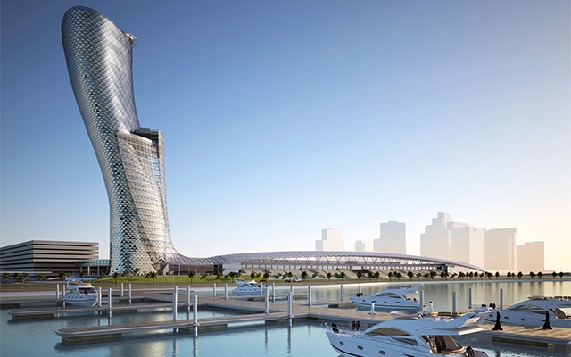 6. Chinh phục tháp nghiêng 18 độ Capital Gate. Italy nổi tiếng với tòa tháp nghiêng Pisa. Nhưng nó không phải là cấu trúc lệch nhất thế giới, danh hiệu đó thực chất thuộc về Capital Gate, tòa tháp chọc trời ở Abu Dhabi, cao 160m, với 35 tầng. Đây cũng là một trong những tòa nhà cao nhất thành phố với độ nghiêng đáng kinh ngạc, 18 độ, gấp hơn 4 lần tháp Pisa. Vì vậy, nếu có dịp đến đây, bạn không nên bỏ lỡ công trình kiến trúc đáng kinh ngạc này.