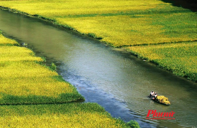 Tham quan Tam Cốc chỉ có một con đường duy nhất là đi bằng thuyền, đường bộ chỉ có thể đi được khoảng 1/4 đường và chỉ đi loanh quanh bên ngoài. Sau khi đi qua hang thứ nhất là không còn đường bộ nào nữa. Ảnh: Võ Minh Đức.