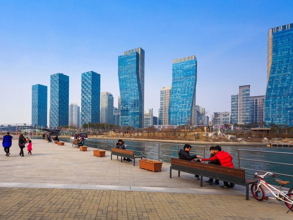 16.	Incheon, Hàn Quốc: 494 tòa nhà cao tầng trên diện tích 1029 km2.