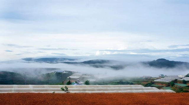 Khác với một số đỉnh núi ở Đà Lạt, đường lên đỉnh Hòn Bồ chỉ là các lối nhỏ đi mãi thành đường. Sau khi đến một phần của đỉnh, nơi có độ phẳng khá rộng và quang đãng, việc ngắm bình minh trong biển mây sẽ rất thú vị. Vào mùa đầu hè nên bình minh biến chuyển rất nhanh, mây trời không thực sự lộng lẫy, nhưng vẫn vờn nhẹ nhàng quanh núi. Nếu lần đầu đến núi Hòn Bồ, bạn nên đi cùng 