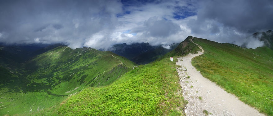 Phía Tây Tatras là những đồng cỏ núi cao xanh mướt một màu.