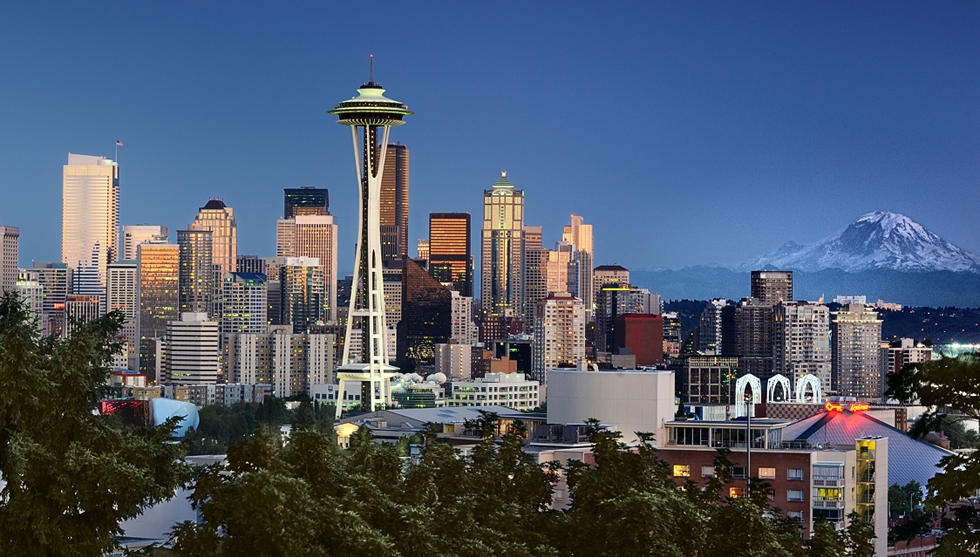 Seattle: Seattle là một thành phố cảng biển tọa lạc ở vùng Tây Bắc Thái Bình Dương của Mỹ, phát triển mạnh mẽ về trung tâm công nghệ thông tin, hàng không, kiến trúc và các ngành công nghiệp du lịch giải trí. Ảnh: Emiratesairlines.vn.
