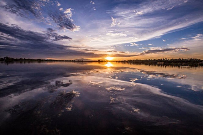 Hoàng hôn trên sông Cổ Cò, địa phận Hội An.
