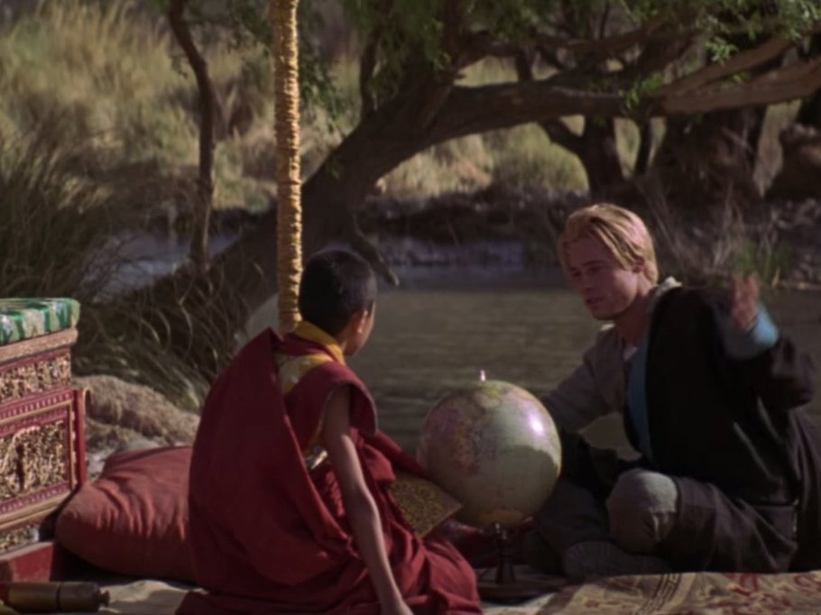 7 năm ở Tây Tạng: Trong phim, Brad Pitt đóng vai một nhà thám hiểm người Áo, đã kết bạn với Đức Đạt Lai Lạt Ma, về câu chuyện của Trung Quốc và Tây Tạng. Bộ phim là một câu chuyện có thật, và một số cảnh quay trong phim được thực hiện tại Tây Tạng, một số khác được quay tại Argentina, Canada, Áo, Chile, và Anh.