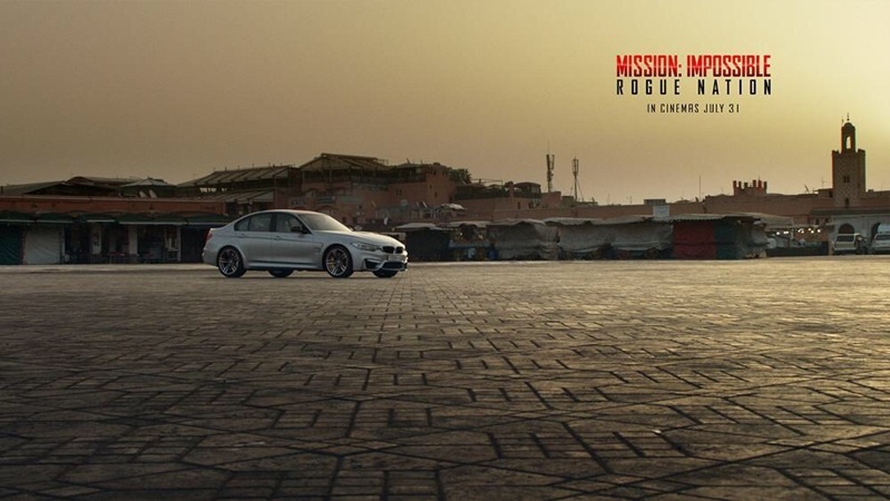 Ngắm nền đường với những hình vuông ngoạn mục của Marrakesh, khung cảnh rất thích hợp cho các posters quảng cáo. (Ảnh gốc của hãng phim Paramout Pictures)