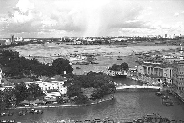 Cửa sông Singapore trong một bức ảnh chụp tháng 10/1976.