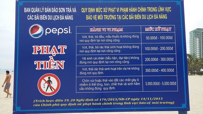 Có thể bạn chưa biết, Bãi biển Mỹ Khê không quá đẹp lung linh nhưng nó rất sạch và tại đây, ban quản lý có những quy định rất rõ ràng về mức xử phạt đối với những ai thiếu ý thức bảo vệ môi trường xung quanh các bãi biển.