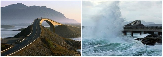 Có 12 cây cầu kết nối các đảo dọc theo bờ biển phía Bắc Đại Tây Dương, đi trên con đường này, du khách có thể thưởng thức vẻ đẹp của thiên nhiên, những cơn gió trong lành và cảm giác tự do.