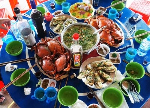 Món ngon ở Mũi Cà Mau.