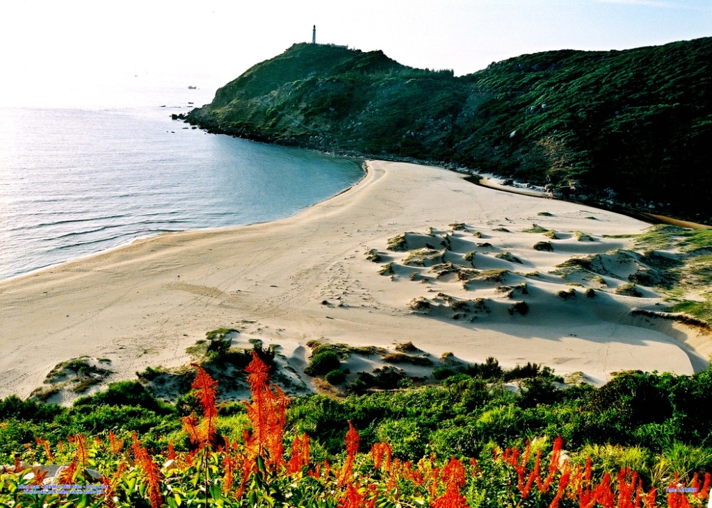 Bãi Môn – Mũi Điện: Di tích thắng cảnh Quốc Gia Bãi Môn – Mũi Điện hay còn được gọi là Mũi Đại Lãnh hay Mũi Kê Gà, là một địa điểm du lịch nổi tiếng hấp dẫn của Phú Yên, đặc biệt là với những du khách yêu thích loại hình nghỉ dưỡng. Cảnh quan thiên nhiên của Bãi Môn – Mũi Điện có sự kết hợp hài hòa của núi và biển, phong cảnh hoang sơ, khí hậu mát mẻ, cùng một hệ thống dịch vụ chăm sóc nghỉ dưỡng chuyên nghiệp khiến cho điểm được xem là cực Đông của đất nước đang ngày càng thu hút hơn với du khách trên khắp đất nước. Ảnh: Svhttdl.phuyen.gov.vn.