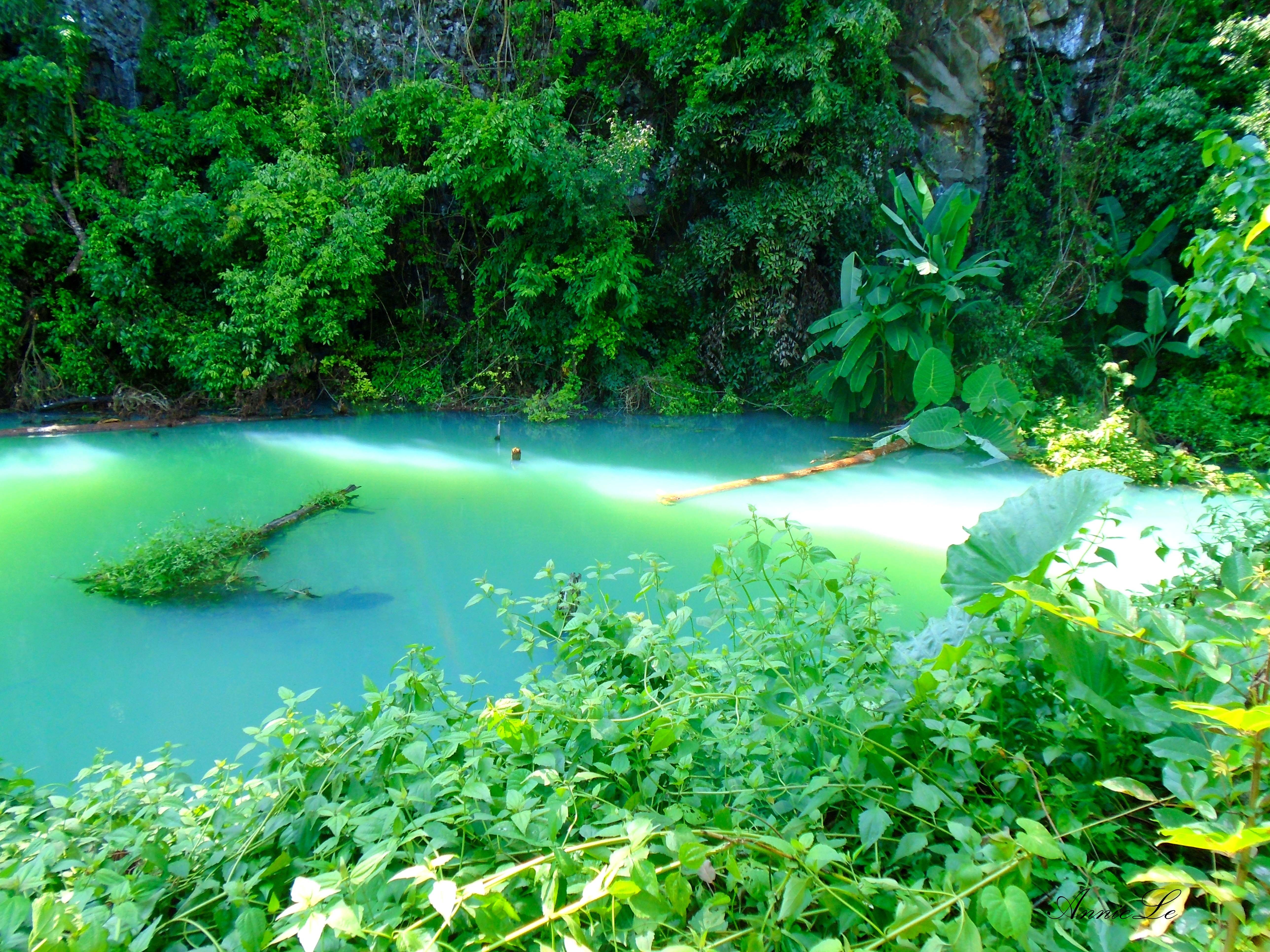 Mau xanh ky dieu o thac Gia Long - 'the gioi bi lang quen' hinh anh