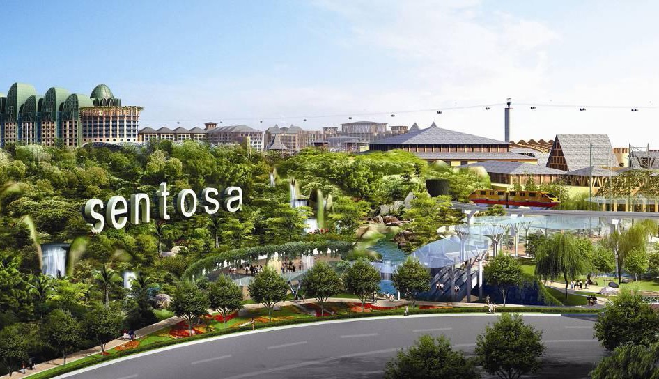 Sau khi dùng bữa trưa với các món nướng kiểu Hàn Quốc, bạn sẽ tới tham quan đảo Sentosa – khu vui chơi nổi tiếng nhất trong khu vực. Tham quan Tháp Sky Tower – trên đỉnh tháp bạn có thể phóng tầm mắt bao quát cả Singapore. Bạn tiếp tục tham quan Thế giới nước Under Water World với rất nhiều loài sinh vật biển kỳ thú. Ảnh: Sentosa - Nestia.com.