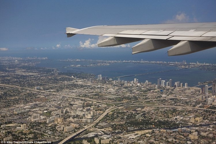 Trung tâm thành phố Miami nhìn từ không trung.