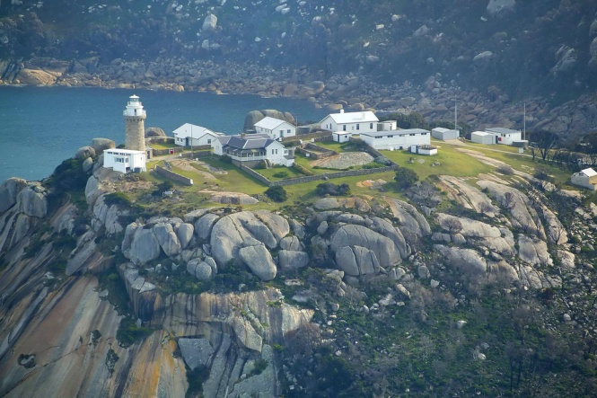 Khu vực đèn hải đăng ở eo biển Bass thuộc công viên quốc gia Wilson Promontory. Ảnh: Flickr.