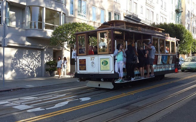Xe điện ở San Francisco, Mỹ hoạt động từ năm 1873.
