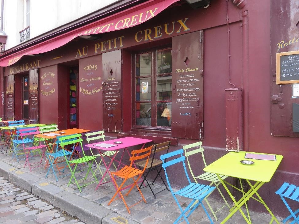 Ngồi trên những bậc thang trước thánh đường Sacré Coeur, thả hồn theo khúc hạc cầm của người nghệ sĩ đường phố, những cặp đôi yêu nhau khẽ tựa đầu vào nhau, phía xa xa là thành phố Paris trải dài đến tận chân trời. 