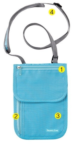 19. Túi đựng hộ chiếu, tiền… đeo trong người: Tới mấy nơi trộm cắp như rươi như Pháp, Hi Lạp… thì nên để HC, tiền vào cái túi nhỏ này, đeo trong áo chắc không thằng nào sờ tới được.