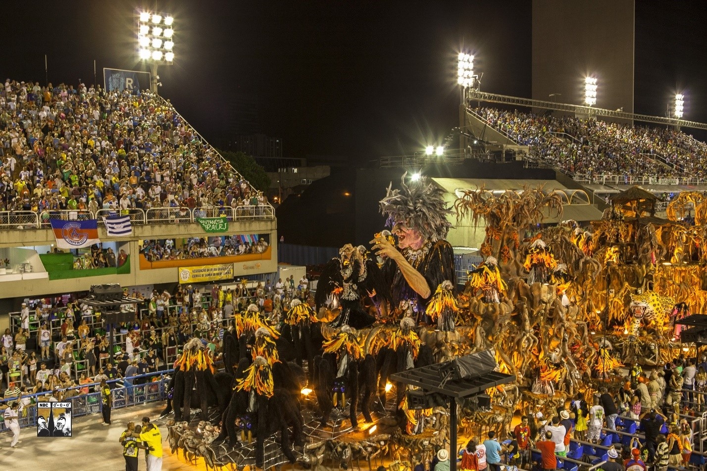Lễ hội Carnival đầy màu sắc ở Rio De Janeiro, Brazil.