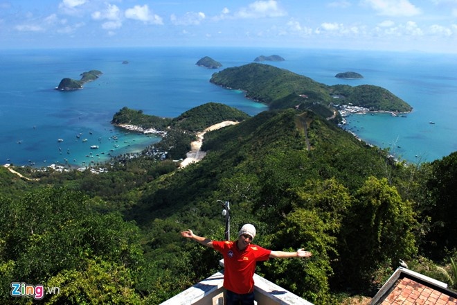 Quần đảo Nam Du tuyệt đẹp khi nhìn từ trên cao. Ảnh: Hải An.