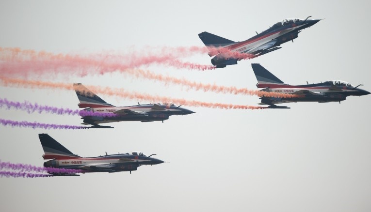 Trung Quoc tang suc manh khong quan o bien gioi giap An Do hinh anh