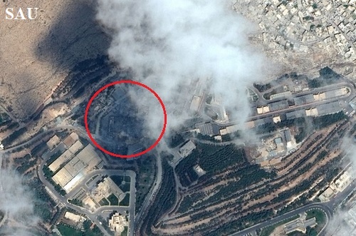 Hinh anh cac muc tieu Syria truoc va sau vu khong kich hinh anh