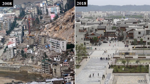 10 nam sau sieu dong dat, Tu Xuyen hoi sinh tu dong gach vun hinh anh