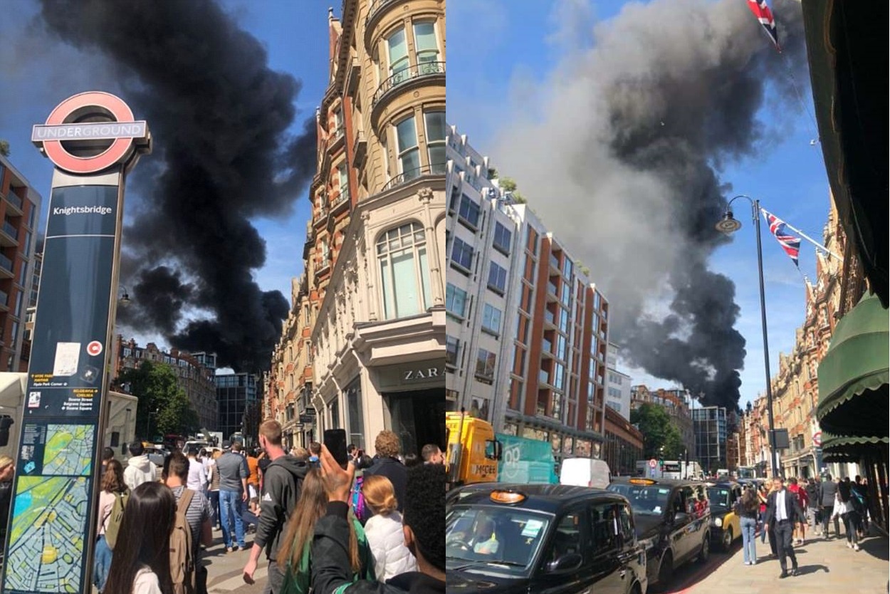 Chay lon tai khach san hang sang o London, 100 linh cuu hoa co mat hinh anh