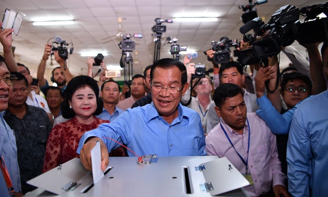 Ong Hun Sen cam on TQ sau khi thang ap dao bau cu quoc hoi hinh anh