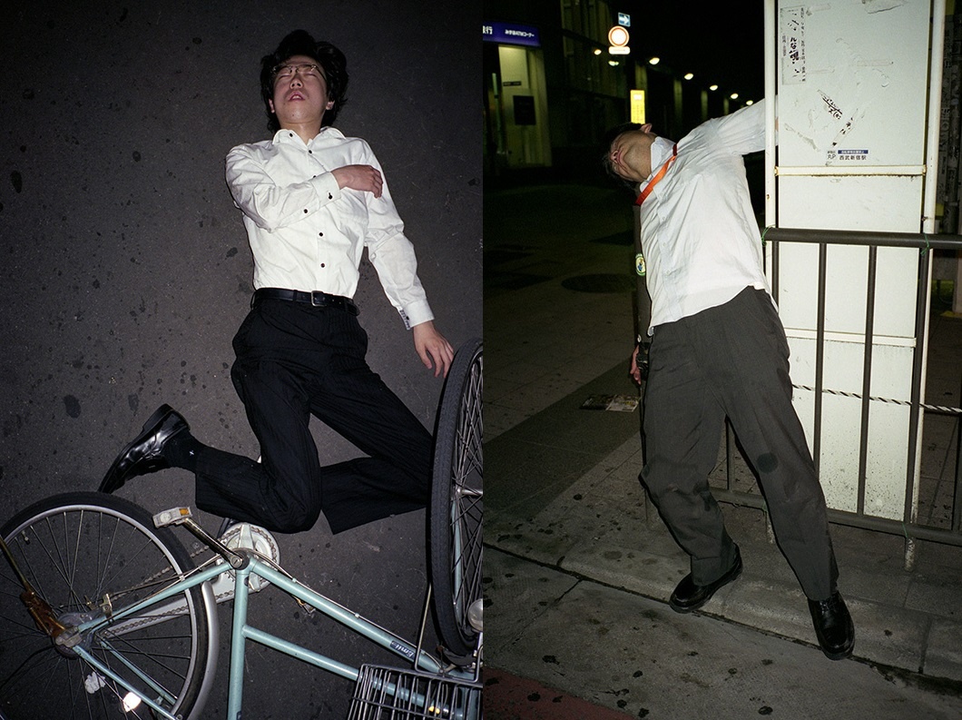 ngu tren duong Nhat Ban anh 1