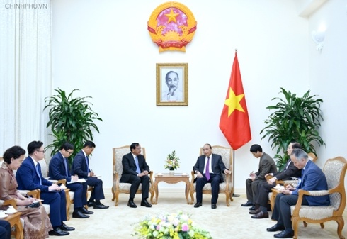 Thủ tướng tiếp bộ trưởng Campuchia ảnh 2 Thu tuong tiep bo truong Campuchia anh 2