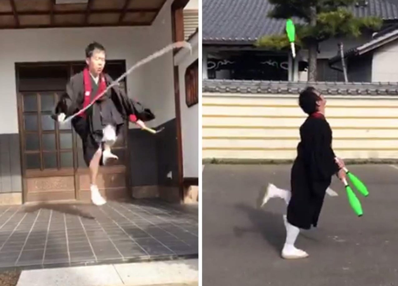 Nha su Nhat Ban noi gian vi luat giao thong cam mac ao thay tu lai xe hinh anh