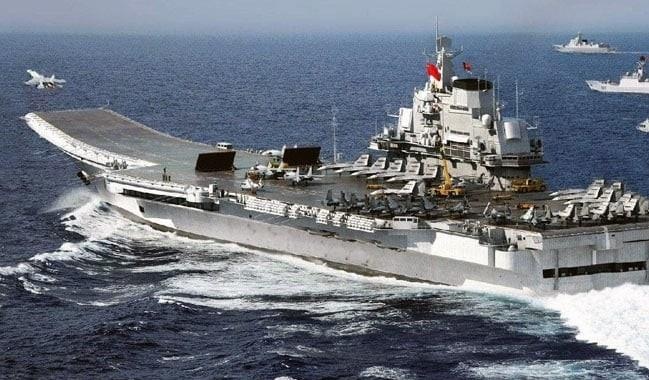 Tau san bay Trung Quoc tien vao Bien Dong, Dai Loan theo sat hoat dong hinh anh